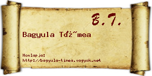 Bagyula Tímea névjegykártya