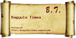 Bagyula Tímea névjegykártya